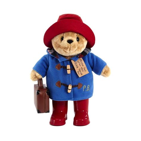 Rainbow Designs Classic Paddington with Boots and Suitcase, Large: Amazon.co.uk: Baby Personalized Suitcase, Storybook Characters, Traditional Toys, Embroidered Coat, Paddington Bear, Wellington Boots, Duffle Coat, Red Boots, Red Felt