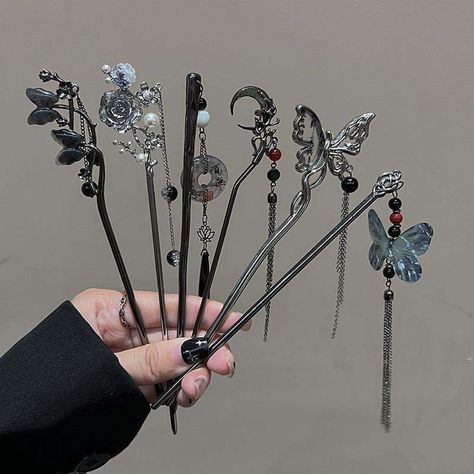 Uppermoon Oc, Chinese Hair Chopsticks, Chinese Hair Pins, Chinese Hair Pin, Chinese Hair Stick, Chinese Butterfly, Chinese Hair Pins Sticks, Chinese Hairpin, Ancient Chinese Hairpin