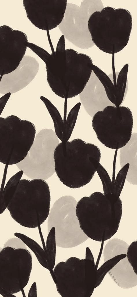 Black And Cream Wallpaper, Leaves Wallpaper Iphone, Simplistic Wallpaper, Instagram Cartoon, Phone Background Patterns, Original Iphone Wallpaper, Flowery Wallpaper, Simple Phone Wallpapers, Cute Tumblr Wallpaper