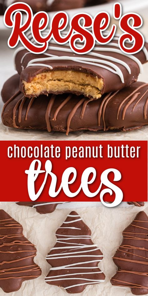 Reese’s Trees, Reese’s Peanut Butter Cup Trees, Reese’s Christmas Trees, Chocolate Peanut Butter Christmas Trees, Peanut Butter Crackers, Christmas Chocolates, Christmas Tree Food, Reese's Chocolate, Christmas Yummies