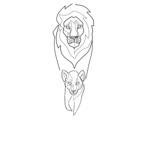 minimal lion cub one line Lion Single Line Tattoo, Lion Line Work Tattoo, Lion Line Tattoo Design, Line Art Lion Tattoo, Lion Minimal Tattoo, Lion Line Art Tattoo, Re Leone Tattoo, Lion Tattoo Linework, Fineline Lion Tattoo