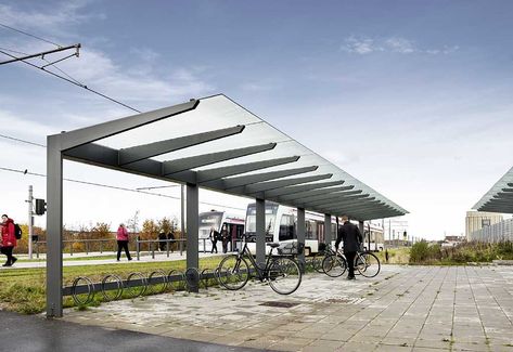 Car Porch Design, Light Rail Station, Formal Garden Design, Canopy Architecture, Urban Bicycle, Covered Walkway, Pedestrian Walkway, Canopy Design, Urban Furniture