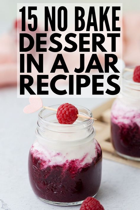 Appetizer In A Jar, Mason Jar Deserts No Bake, Cheesecake Pudding In A Mason Jar, Deserts In A Jar Recipes, Mini Jar Desserts Ideas, Oui Jar Desserts, Desserts In A Jar No Bake, Jar Deserts Ideas, Desserts In A Jar Recipes