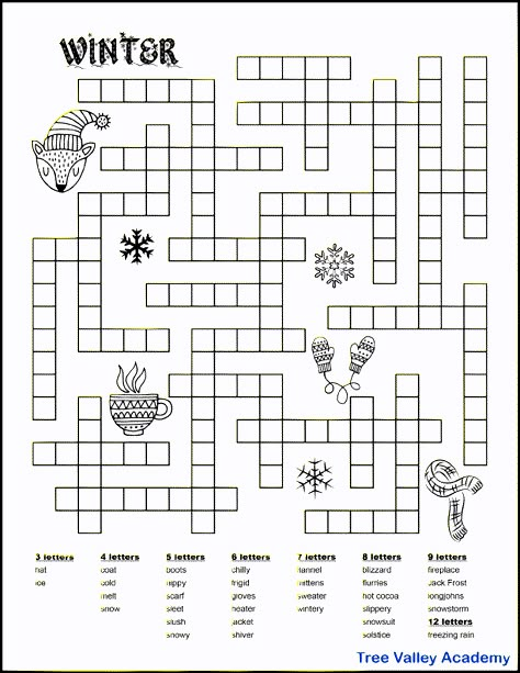 Winter Holiday Worksheets 5th Grade, Winter School Activities Classroom, Winter Word Scramble Free Printable, Winter Rebus Puzzles, Winter Puzzles For Kids, Free Crossword Puzzles For Adults, Winter Color Sheets Free, Winter Wordsearch Free Printable, Winter Activity Pages Free Printables