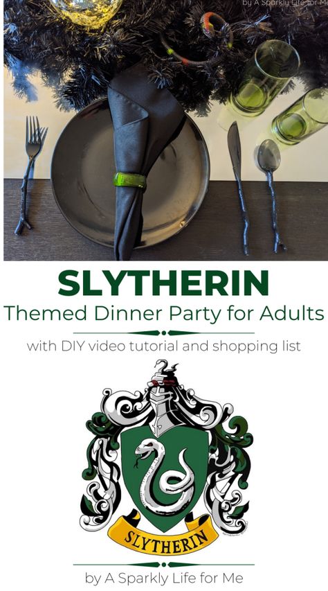 Back to Hogwarts: Slytherin Themed Dinner Party for Adults