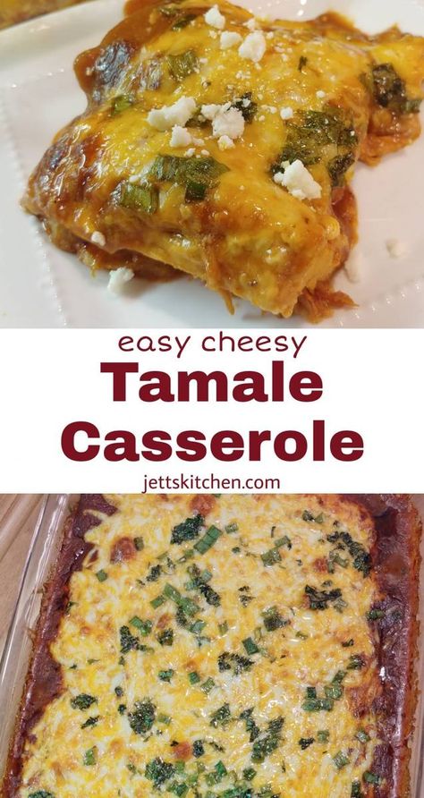 Can Tamale Recipes, Leftover Tamale Casserole, Recipes Using Tamales, Tamale Casserole With Canned Tamales, Easy Tamale Casserole, Canned Tamale Casserole, Easy Cheesy Tamale Pie, Tamale Leftovers, Leftover Tamales Recipes