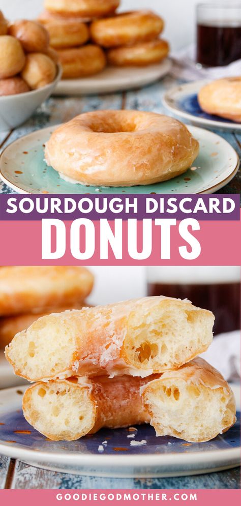 Sourdough Donut Recipe, Recipe Donut, Dough Starter Recipe, Sourdough Starter Discard, Recipe Using Sourdough Starter, Discard Recipe, Homemade Donuts Recipe, Sourdough Starter Discard Recipe, Glazed Donuts