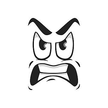 Anger Cartoon Faces, How To Draw Angry Expression, Angry Faces Drawings, Angry Face Doodle, Angry Doodle Art, Angry Emoji Drawing, Anger Facial Expression, Angry Cartoon Characters, Mad Face Drawing