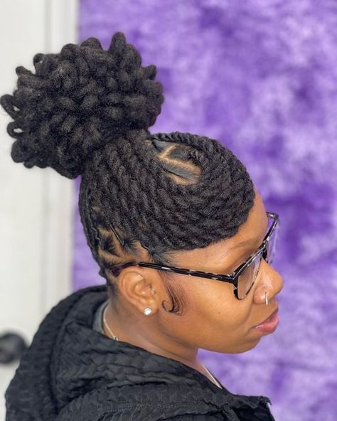 Nubian Hairstyles, Black Hair Locks, Loc Buns, Black Locs, Female Dreads, Short Dreadlocks Styles, Dreadlocks Hairstyles, Loc Updo, Dread Styles