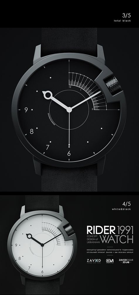 DESIGN AND WHATNOT Black Rider, Minimal Watch, Mens Designer Watches, Minimalist Watch, Modern Watches, Wrist Wear, Watches Unique, The Watch, Beautiful Watches