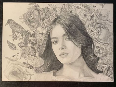 Emily Dickinson, Hailee Steinfeld, Anime Artwork, Female Sketch, Sketch Book, Art Drawings, Sketch, Marvel, Drawings