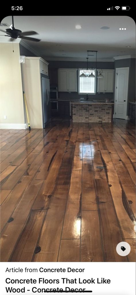 Faux Wood Concrete Floor, Indoor Cement Floor Ideas, Epoxy Floors In Home Kitchen, Farmhouse Concrete Floors, Stained Concrete Floors In House, Concrete Floors Farmhouse, Concrete Flooring In House, Stained Concrete Floors Kitchen, Stained Concrete Floors Farmhouse