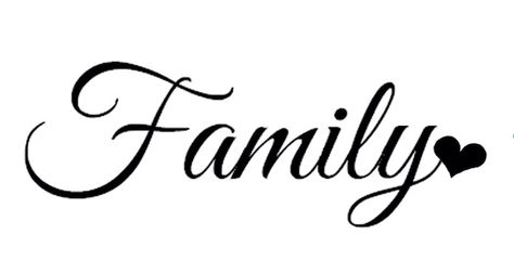 Family tattoo Family Word Tattoo Fonts, Family Cursive, The Word Family Fonts, Family In Cursive, Cursive Family Tattoo, Family In Different Fonts, Family Tattoo Drawing, Word Family Tattoo, The Word Family Tattoos