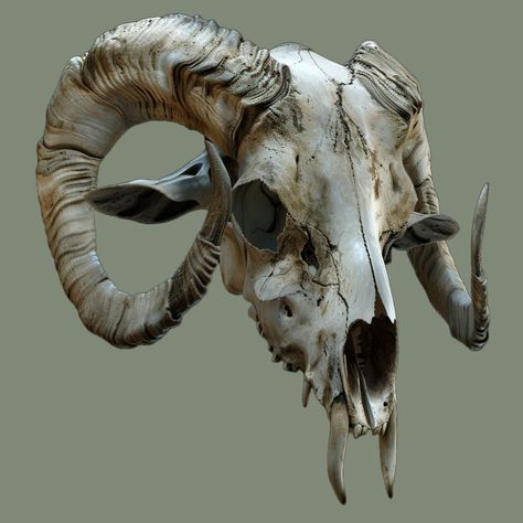 Cool Animal Skeletons, Animals Skull Drawing, Ram Skull Reference, Cool Animal Skulls, Skull Photography Reference, Skull Reference Photo, Animal Skull Reference, Animal Skeleton Art, Skulls Reference