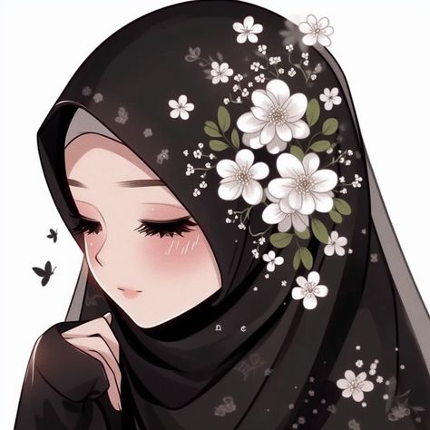 Hijabi Girl Cartoon Dp, Cartoon Hijabi Profile Pics, Hijabi Girl Aesthetic Cartoon, Hijab Cartoon Dp, Islamic Cartoon Dp, Hijabi Girl Cartoon, Islamic Cartoon Art, Hijab Girl Cartoon, Hijabi Cartoon