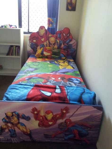 Superhero bed Superhero Bed, Comic Book Superheroes, Dc Comic Books, Dc Comic, Marvel Dc Comics, Teenage Mutant Ninja Turtles, Teenage Mutant Ninja, Ninja Turtles, Marvel Dc