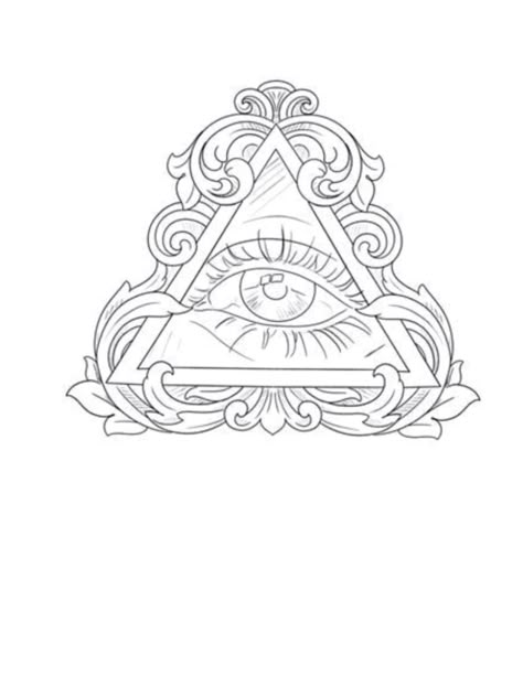 Eye And Triangle Tattoo Design, Pyramid Eye Tattoo Design, All Seeing Eye Drawing, Hand Eye Tattoo, Seeing Eye Tattoo, Bird Silhouette Tattoos, Prison Drawings, Triangle Tattoo Design, All Seeing Eye Tattoo