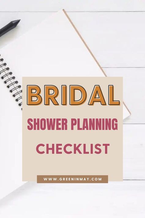 Bridal Shower Planning Checklist Bridal Shower Timeline, Bridal Shower Planning Checklist, Bridal Shower Checklist, Shower Checklist, Party Timeline, Bridal Shower Activities, Party Checklist, Bridal Shower Planning, Wedding Planning Timeline