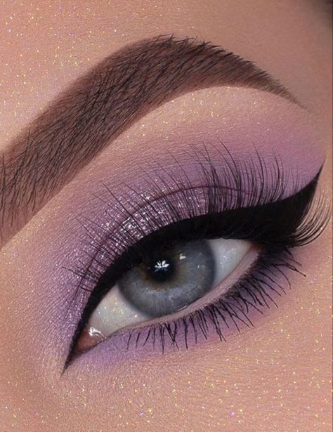 Pics edited by AirBrush App. Filter: Cosmic > Moon. Eye makeup. #airbrushapp #retouch #photoeditor #filter #airbrushmakeup #airbrushart #airbrushfilter #eyemakeup #eyemakeup Dramatic Eye Shadow, Purple Shadow Makeup, Lavender Eye Shadow, Purple Makeup Looks Hooded Eyes, Purple Makeup For Green Eyes, Purple Eye Makeup Tutorial Step By Step, Purple Sparkly Eye Makeup, Prom Makeup For Lavender Dress, Light Purple Eye Shadow