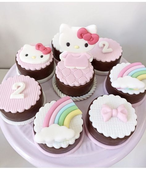 Kitty Cupcakes, Hello Kitty Cupcakes, Hello Kit, Cute Desserts, Ice Cream Cake, Chocolates, Birthday Parties, Hello Kitty, Birthday Party