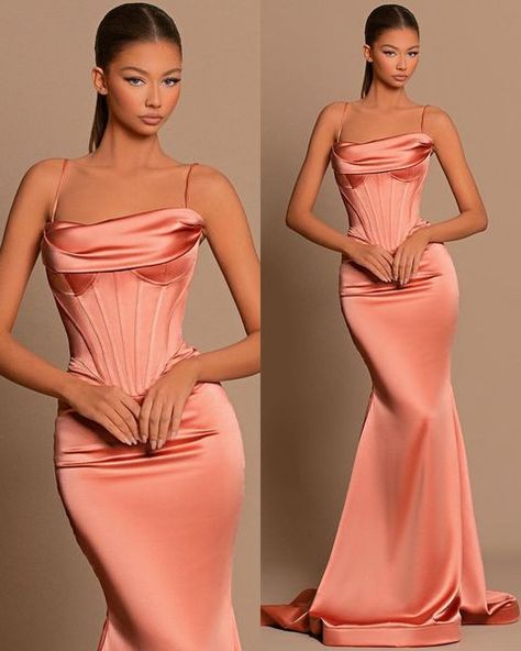 Cream Satin Dress, Satin Dresses Long, Unique Bridesmaid Dresses, Unique Bridesmaid, Classy Prom Dresses, Elegant Dresses Classy, Unique Prom Dresses, Prom Dress Inspiration, Black Bridesmaid Dresses