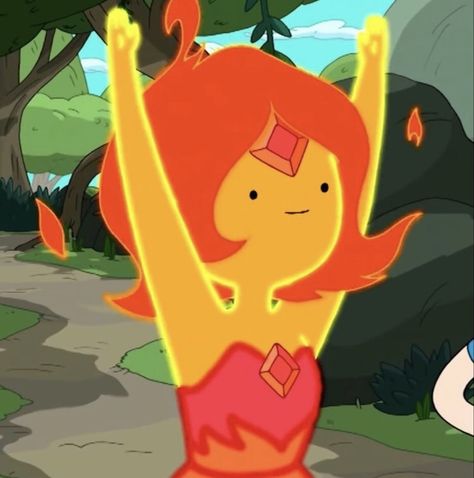 Flame Princess Icon, Finn And Flame Princess, Flame Princess, Matching Pfps, Adventure Time, Red Hair, Orange, Red, Hair