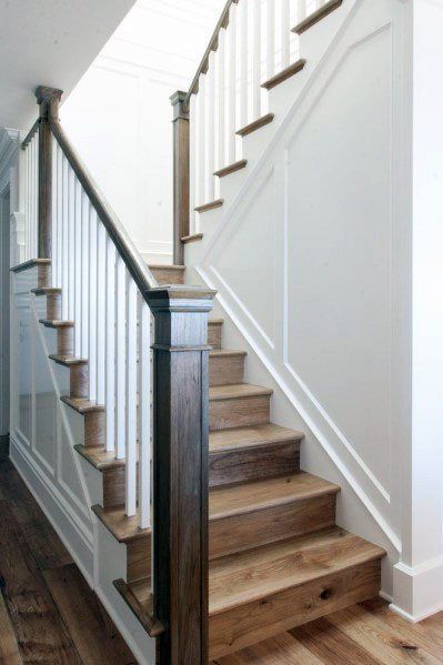 Idea Inspiration Stair Trim Designs Staircase Molding, Stairs Trim, Pintu Interior, California Beach House, Building Stairs, Stair Wall, Wood Staircase, Casa Country, Stair Case