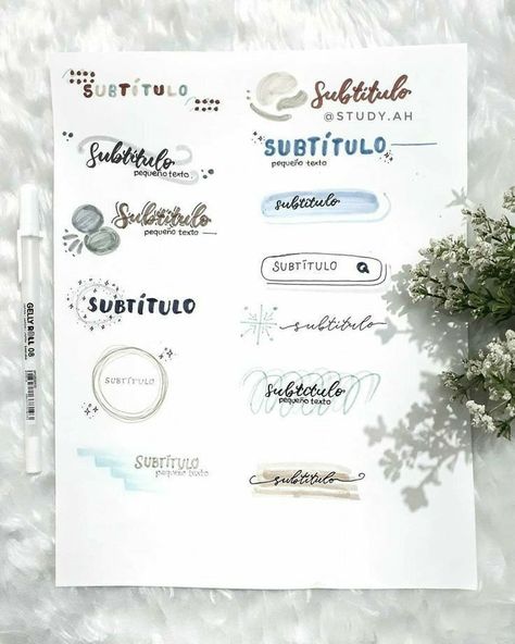 Artes Lettering, Love Handwriting, Calligraphy Ideas, School Study Ideas, Creative School Project Ideas, Bond Paper Design, Bullet Journal Notes, Bullet Journal Paper, School Organization Notes