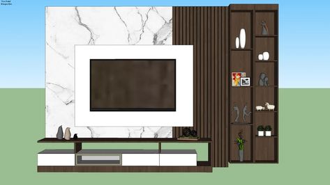 TV UNIT | 3D Warehouse Lcd Unit Design, Tv Cabinet Wall Design, Living Room Tv Cabinet Designs, Backdrop Tv, Modern Tv Unit Designs, Tv Unit Design Modern, Tv Unit Decor, Tv Unit Furniture Design, Tv Unit Furniture