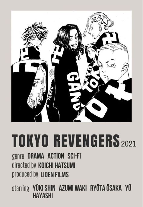 Tr Tokyo revengers vintage poster with Toman founding members on it lol baji mikey kazutora draken Pachin Mitsuya Tokyo Revengers Founding Members, Tokyo Revengers Posters, Tokyo Revengers Poster, Posters Anime, Anime Birthday, Tokyos Revenge, Minimalist Posters, Tokio Revengers, Room Redesign