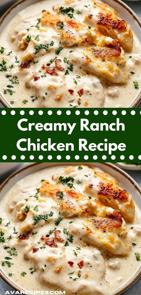 Looking for a delicious family dinner? This Creamy Ranch Chicken Recipe is a flavor-packed delight that's quick to prepare. Perfect for busy weeknights, it makes mealtime enjoyable for everyone at the table. Chicken Crescent Bake, Creamy Ranch Chicken Recipe, Ranch Chicken Recipe, Creamy Ranch Chicken, Crescent Bake, Chicken Crescent, Ranch Sauce, Ranch Chicken Recipes, Creamy Ranch