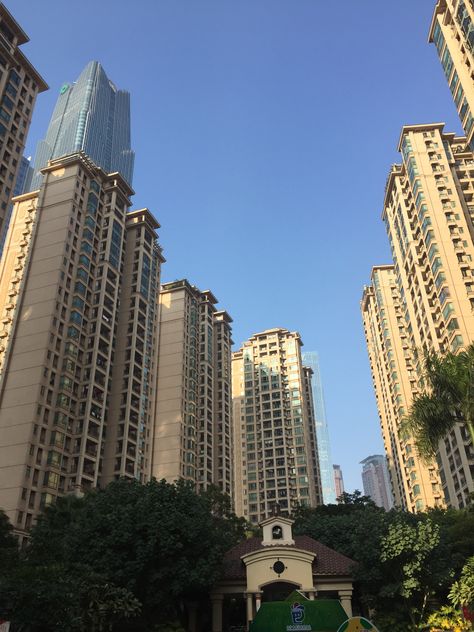 a modern apartment building. #china #buildings #apartment China Apartment Buildings, Beijing Apartment, China Apartment, Chinese Apartment, Modern Apartment Building, Apartment Building Exterior, Japan Apartment, Apartments Exterior, Apartment Exterior