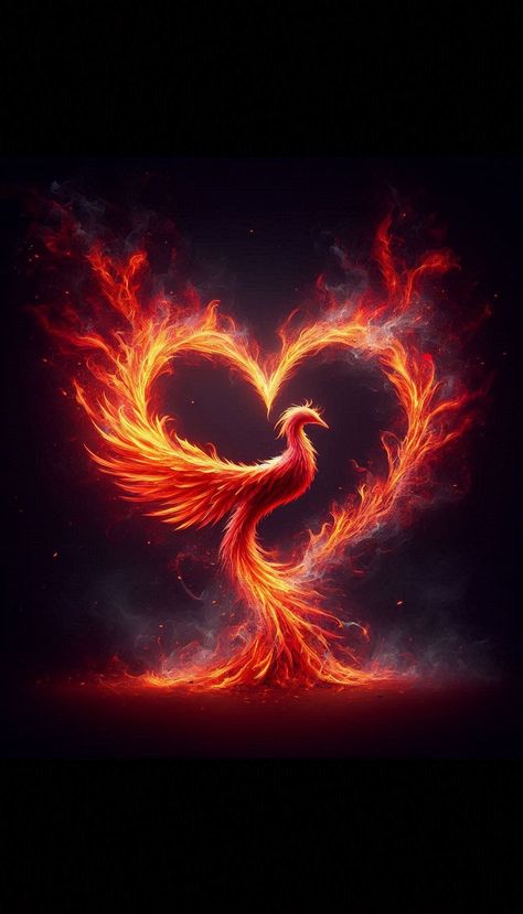 Phoenix Iphone Wallpaper, Pheonix Drawing Easy, Phoenix Core, Heart Branding, Flying Phoenix Tattoo, Most Beautiful Tattoos, Japanese Phoenix Tattoo, Phoenix Drawing, Phoenix Birds