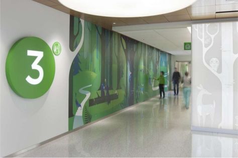 Hospital Signage, Healthcare Interior Design, Children Health, Hospital Architecture, Navigation Design, Wayfinding Design, Wayfinding System, Children Hospital, Hospital Interior