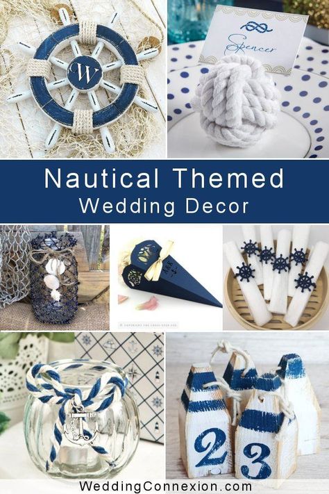 Nautical Wedding Inspiration Table Decor, Nautical Theme Wedding Decorations, Sailing Wedding Theme, Nautical Wedding Shower Ideas, Lighthouse Centerpiece Wedding, Nautical Table Numbers, Nautical Engagement Party, Anchor Wedding Decorations, Nautical Bridal Shower Ideas