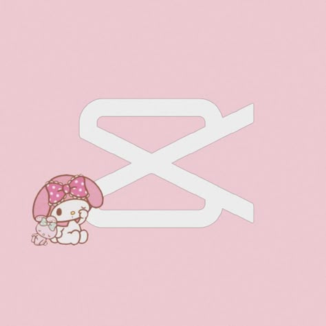 Hello Kitty Capcut Icon, Pink Sanrio Widgets, Hello Kitty Pinterest Icon, Pink Capcut Icon, My Melody Icons For Apps, My Melody Phone Theme, My Melody Homescreen, Sanrio Aesthetic Wallpaper, App Icon Hello Kitty