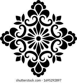 Flower Stencils Printables, Cross Doodle, Flower Stencil Patterns, Motif Art Deco, Stencils Printables, Textile Prints Design, Flower Stencil, Silhouette Stencil, Stencil Pattern