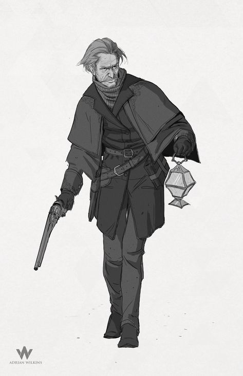 ArtStation - Above and Beyond , Adrian Wilkins Walking Together Drawing Reference, Dnd Explorer, Adrian Wilkins, Explorer Character Design, Explorer Character, Steampunk Characters, Weird West, Steampunk Theme, Character Reference