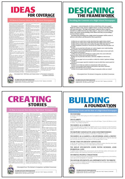 These are ideas for how to write for a high school newspaper from the online magazine of "CSPA", Columbia Scholastic Press Association. I like how they made the pages' font and layout similar, though the color scheme is not, in my opinion, appealing. To read these go to: http://www.studentpressreview.com/700/showcase/get-inspiration-for-coverage/. It was "excerpted from '200 News and Feature Ideas' in The Adviser's Companion, by Robert Greenman". Yearbook Writing Ideas, High School Names Ideas, High School Yearbook Ideas, Class Magazine Ideas, School Newspaper Ideas, Journalism Tips, Journalism Club, School Publication, School Names Ideas