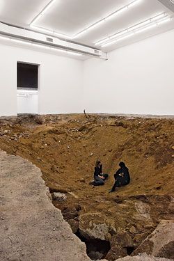 'You', 2007 installation by Urs Fischer where he took a jackhammer to the floor of the Gavin Brown Gallery in NYC Ysl 2024, Urs Fischer, Gallery Space, Museum Displays, Traditional Artwork, Exhibition Space, Art Practice, Sculpture Installation, Land Art