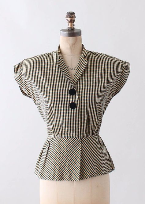 70s Journalist, Vintage Fashion 1940s, Reworking Clothes, 1950s Tops Blouses, 1940s Blouse Pattern Free, 40s Dresses, 50s Blouse, Chicago Broadway, Vintage French Fashion