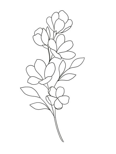 Flower Outline Svg, Old Flower Drawing, Floral Outline Drawing Simple, Simple Floral Line Art, Flower Outline Drawing Simple, Flowers Outline Drawing, Flower Outline Art, Floral Outline Drawing, Flower Outline Drawing