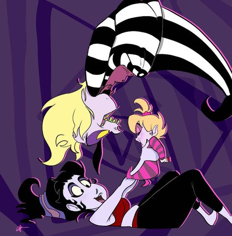 Beetlejuice +Lydia=Betta Juice Lydia And Beetlejuice Fanart, Lydia Beetlejuice Cartoon, Animal Totem Spirit Guides, Beetlejuice Lydia, Lydia Beetlejuice, Beetlejuice Fan Art, Beetlejuice Cartoon, Halloween Date, Halloween Songs