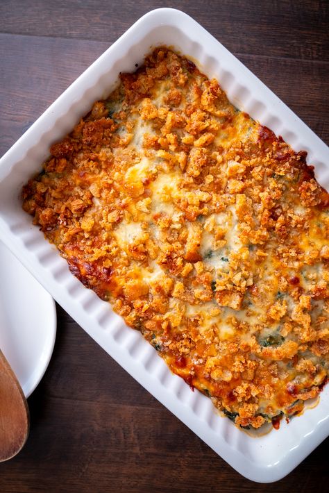 Cheesy Italian Spinach Bake 12 Tomatoes, Cheesy Italian Spinach Bake, Italian Spinach, Breadcrumb Topping, Spinach Bake, Baked Ricotta, Spinach Casserole, Cheesy Spinach, 12 Tomatoes Recipes