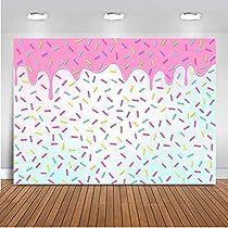 Donut Backdrop, Paper Curtain, Donut Party Decorations, Baby Birthday Party Decorations, Pink Girl Birthday, Grown Up Parties, Baby Shower Photography, Sprinkle Party, Cake Table Decorations