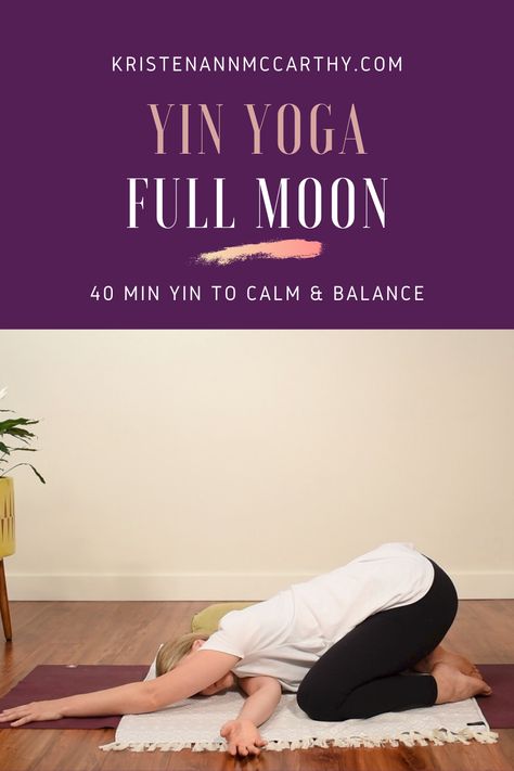 Yin Yoga Full Moon Sequence, Full Moon Restorative Yoga, Full Moon Yin Yoga Sequence, Full Moon Yoga Sequence, Full Moon Yoga, Restorative Yoga Sequence, Moon Yoga, Yin Yoga Class, Yin Yoga Sequence