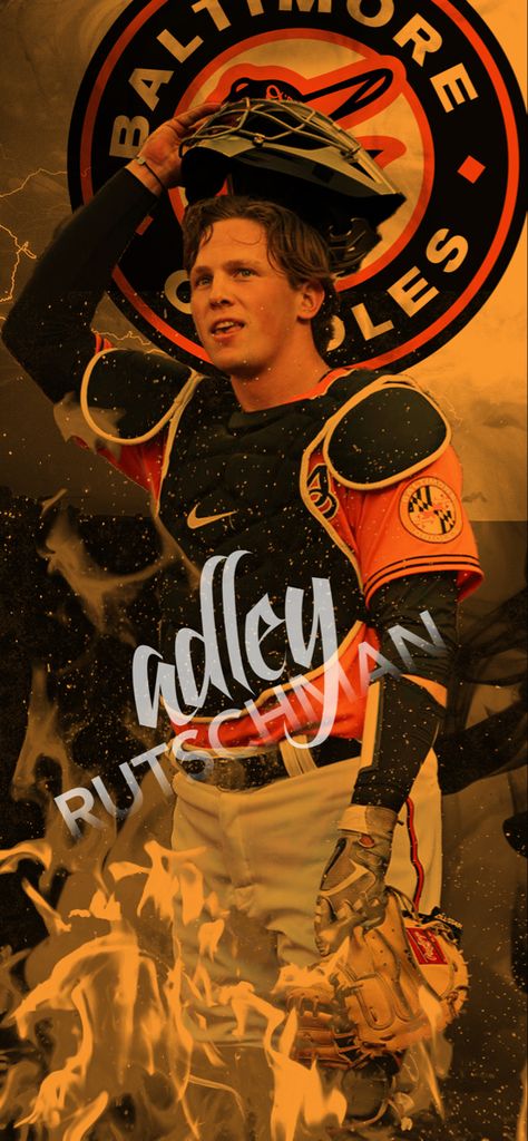 Adley Rutschman wallpaper iPhone orioles Orioles Wallpaper Iphone, Mlb Wallpaper Iphone, Adley Rutschman Wallpaper, Adley Rutchsman, Baltimore Orioles Wallpaper, Adley Rutschman, Hot Baseball Players, Baseball Wallpaper, Mlb Wallpaper