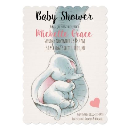 Dumbo Baby Shower Invitation - baby shower ideas party babies newborn gifts Dumbo Baby Shower Theme, Baby Dumbo, Elephant Baby Shower Decorations, Disney Baby Shower, Baby Shower Desserts, Elephant Baby Shower Invitations, Jungle Baby Shower, Boy Baby Shower Themes, Unique Baby Shower