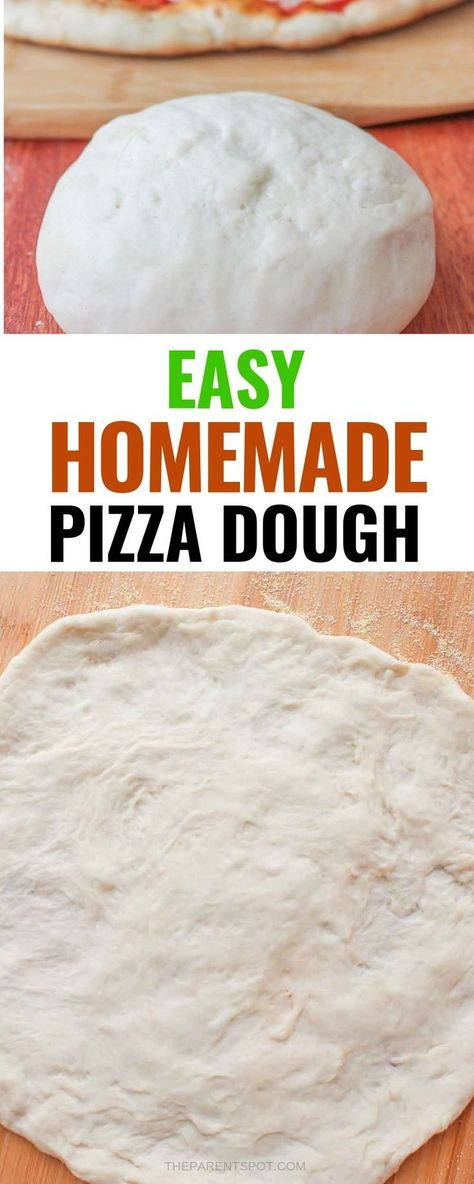 Rustic Pizza Dough, Rustic Pizza Dough Recipe, Home Made Pizza Dough, Home Made Pizzas, Easy Homemade Pizza Dough, Rustic Pizza, Homemade Pizza Dough Easy, Week Meals, Home Made Pizza