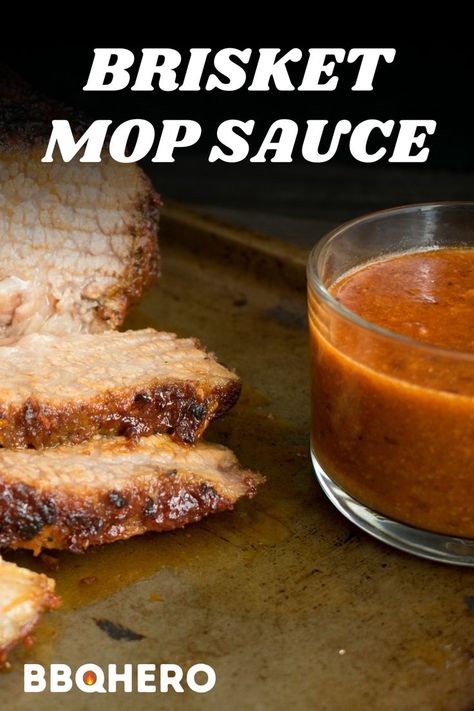 Brisket Sauce Recipe, Brisket Fries, Mop Sauce Recipe, Pulled Pork Barbecue Sauce, Best Brisket, Smoked Jerky, Brisket Burger, Bbq Sauce Homemade Easy, Mop Sauce